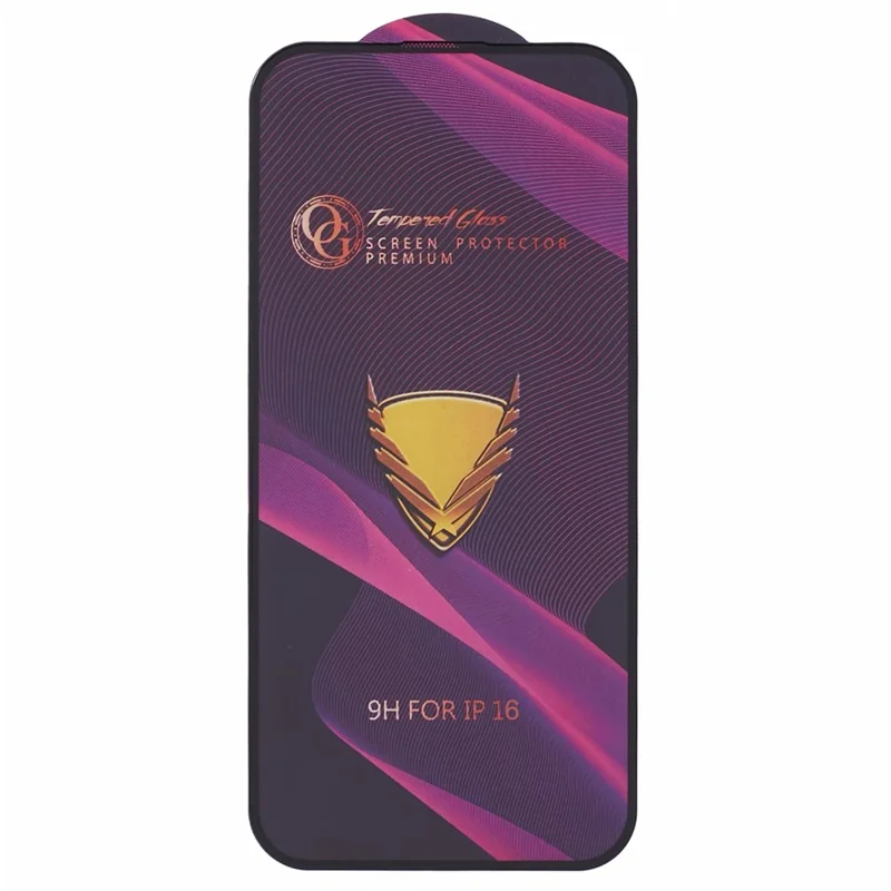 For iPhone 16 Tempered Glass Full Screen Protector 9H Hardness