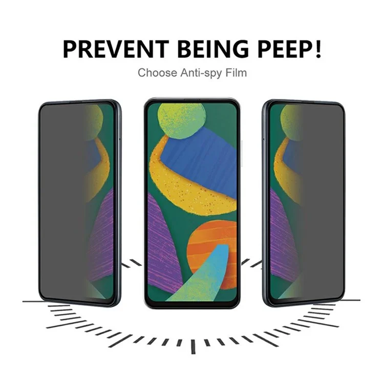 For Samsung Galaxy A06 4G / A06 5G Anti-Spy Screen Protector Tempered Glass Film No Black Edges