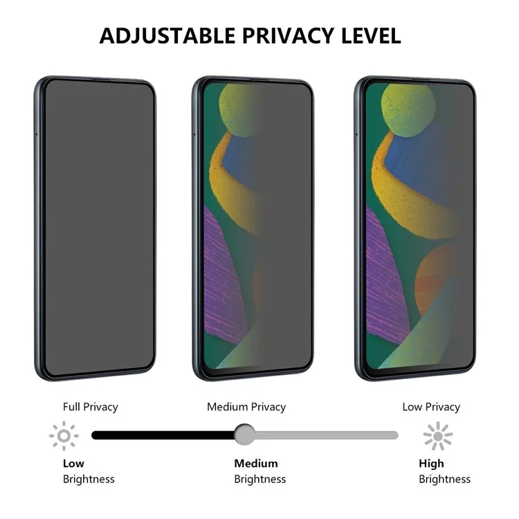For Samsung Galaxy A06 4G / A06 5G Anti-Spy Screen Protector Tempered Glass Film No Black Edges