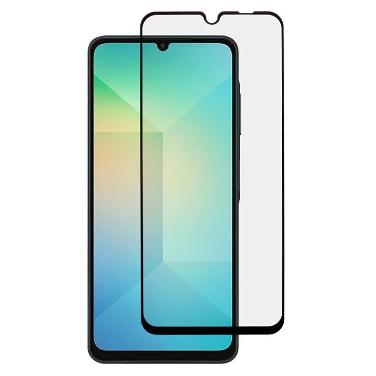 For Samsung Galaxy A06 4G / A06 5G Tempered Glass Screen Protector Full Glue Silk Printing Film