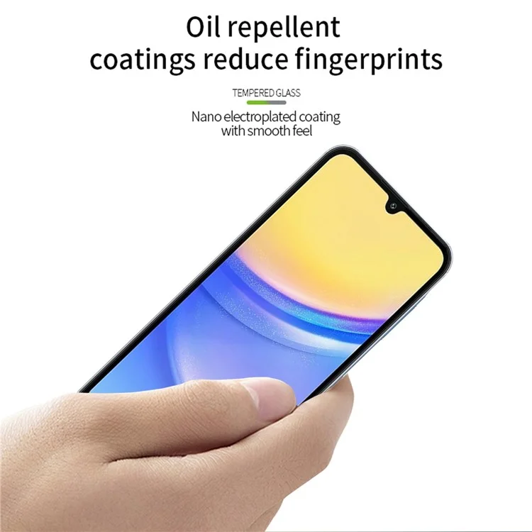 MOFI JK Series-1 for Samsung Galaxy A16 5G / A16 4G Screen Protector Anti-Explosion 9H Hardness Full Cover Screen Film