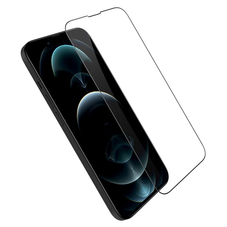NILLKIN CP+PRO for iPhone 14 Plus AGC Tempered Glass Screen Protector Full Cover Ultra HD 9H Hardness Anti-Fingerprint Film