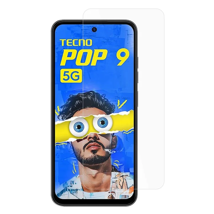 Para Tecno Pop 9 5G Protetor de Tela 0,3mm Filme de Vidro Temperado Ultra-Clear Temperado