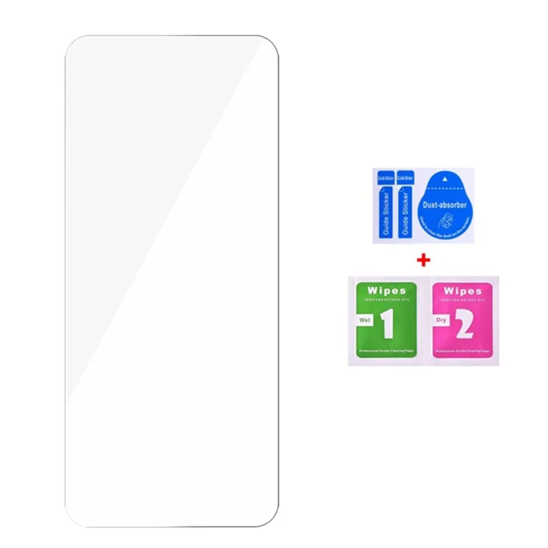 25Pcs for Oppo A60 5G Tempered Glass Screen Protector High Definition (No Package, with Wipes Set, Dust-absorber, Guide Sticker)