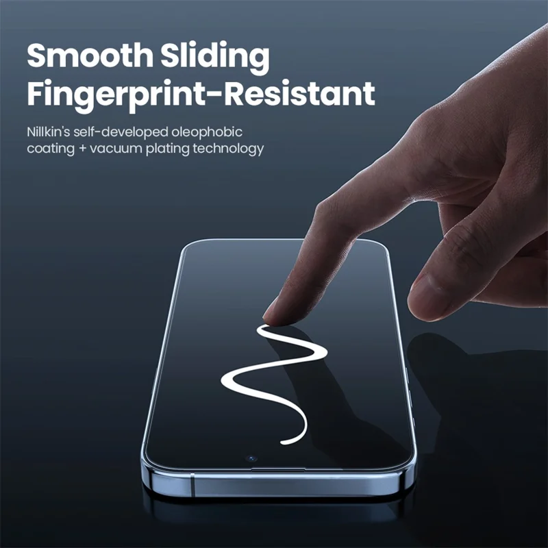 Nillkin Para Iphone 16 Plus Anti-Peep Screen Protector Anti-arranhão AGC Glass Film em Tela Cheia
