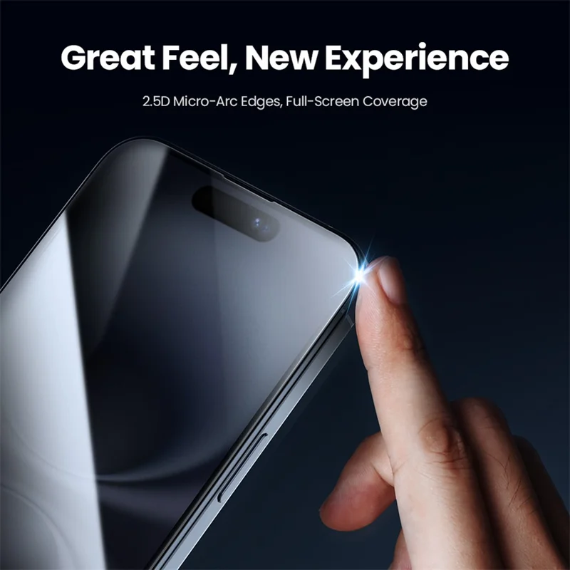 Nillkin Para Iphone 16 Plus Anti-Peep Screen Protector Anti-arranhão AGC Glass Film em Tela Cheia