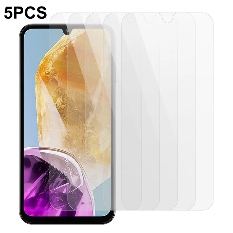 5Pcs For Samsung Galaxy M15 5G Prime Screen Protector 0.3mm 2.5D Tempered Glass Clear Film