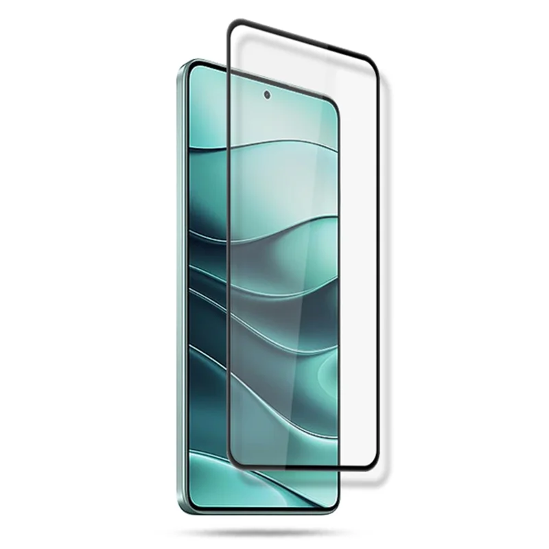 MOCOLO For Xiaomi Redmi Note 14 5G Screen Protector Anti-Shatter Silk Printing Tempered Glass Film - Black