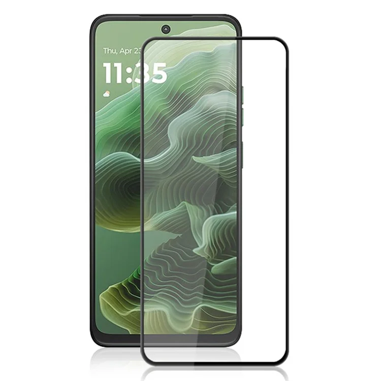 MOCOLO For Motorola Moto G35 5G Screen Protector Anti-Shatter Silk Printing Tempered Glass Film - Black
