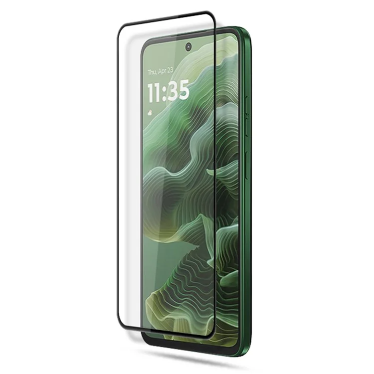 MOCOLO For Motorola Moto G35 5G Screen Protector Anti-Shatter Silk Printing Tempered Glass Film - Black