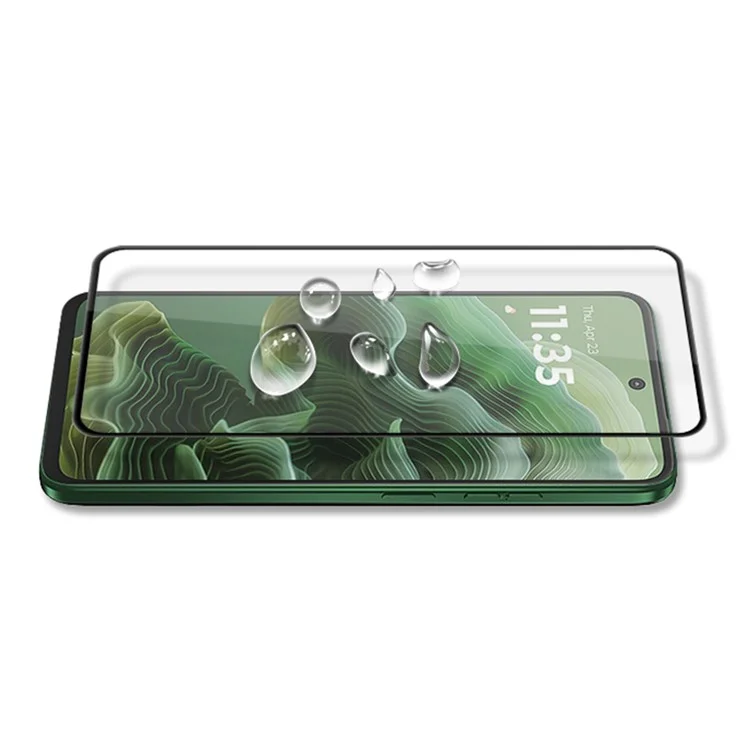 MOCOLO For Motorola Moto G35 5G Screen Protector Anti-Shatter Silk Printing Tempered Glass Film - Black