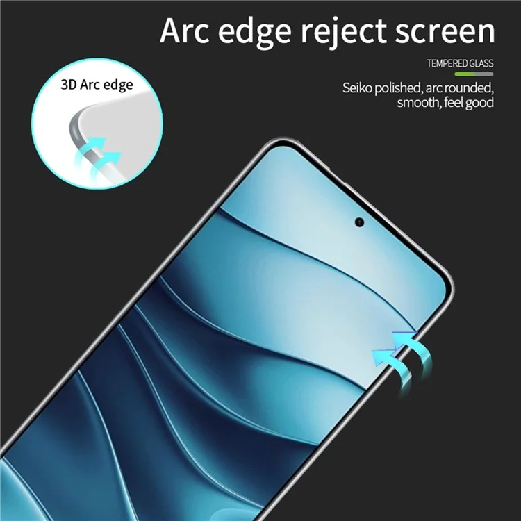 Pinwuyo JK 3D Tempered Glass Film Series-2 Für Xiaomi Redmi Note 14 5G Bildschirmschutz 9H Härte Ultra Klar