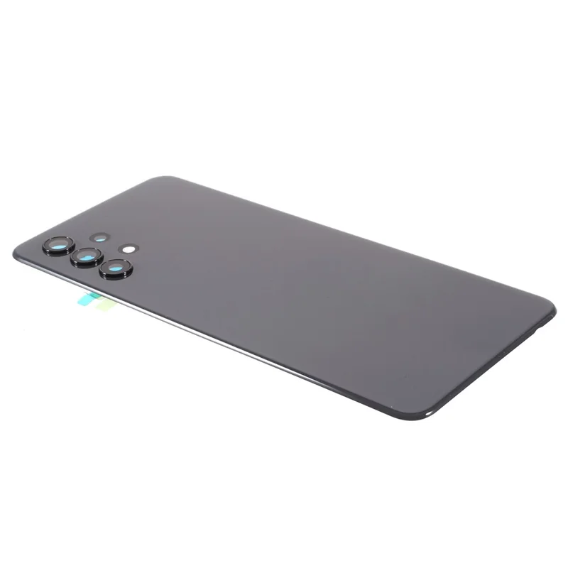 For Samsung Galaxy A32 4G (EU Version) A325 Battery Housing with Adhesive Sticker + Camera Lens Cover (Without Logo) - Black