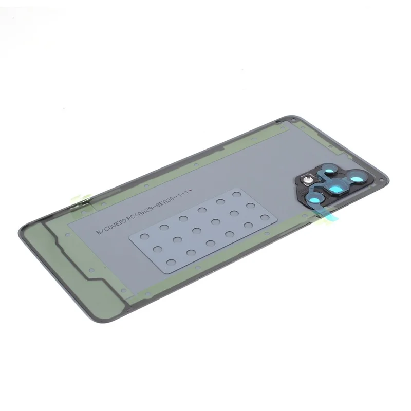 For Samsung Galaxy A32 4G (EU Version) A325 Battery Housing with Adhesive Sticker + Camera Lens Cover (Without Logo) - Black