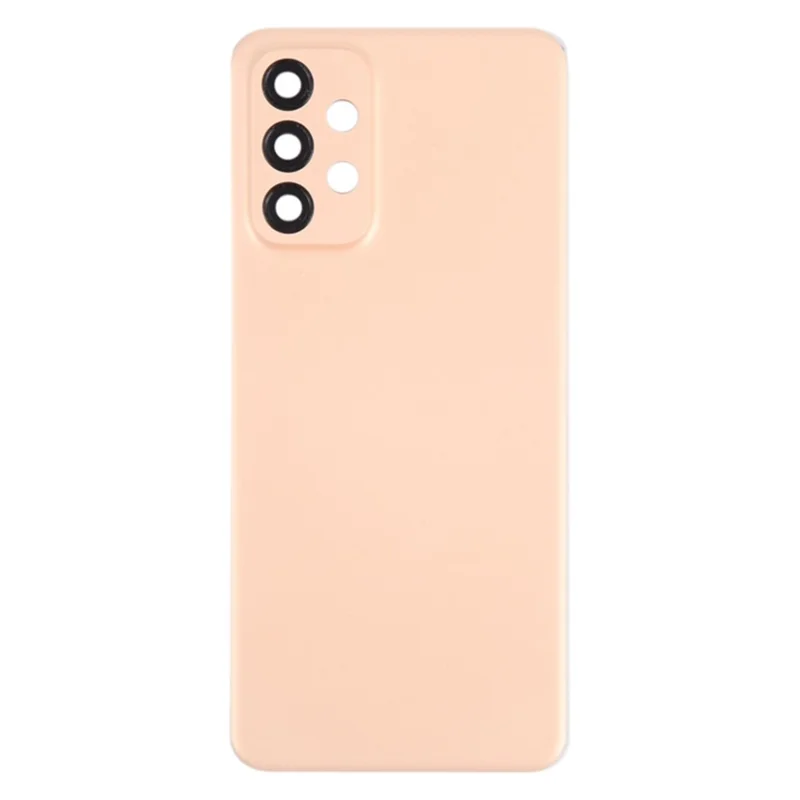 For Samsung Galaxy A23 4G A235 Battery Housing with Adhesive Sticker + Camera Lens Cover (Without Logo) - Pink