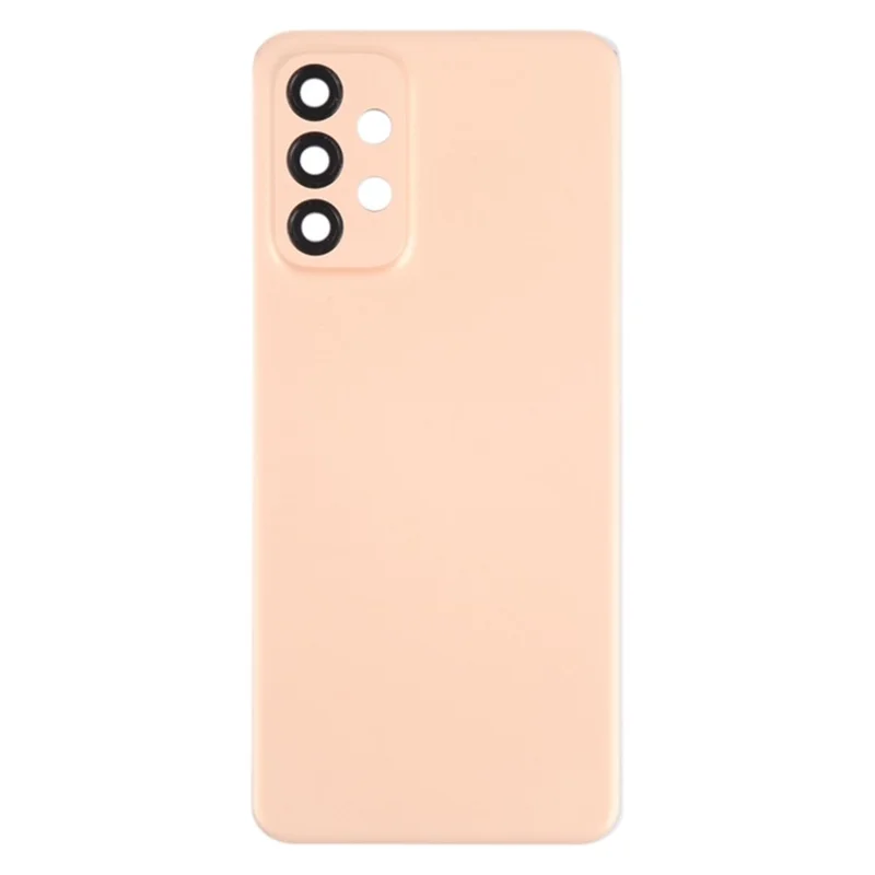 For Samsung Galaxy A23 5G (Global Version) A236 Battery Housing with Adhesive Sticker + Camera Lens Cover (Without Logo) - Pink