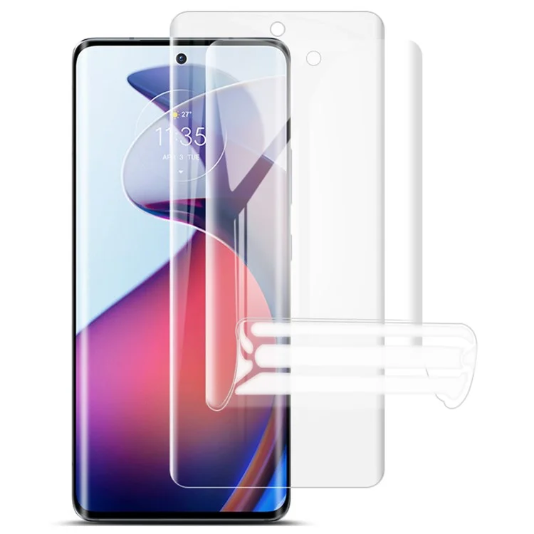 2 Stück / Set IMAK für Motorola Edge 30 Fusion 5G / Moto S30 Pro 5G Hydrogel-Folie III Ultra Clear Full Covering TPU Protective Screen Film