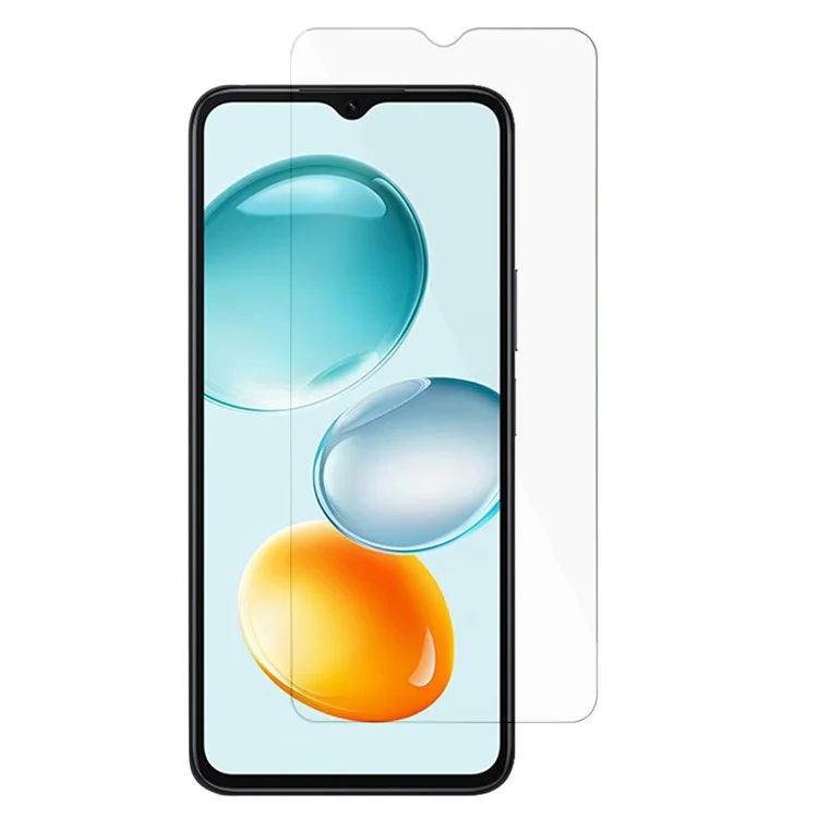 Amorus Pour L'honneur Play 9c Film Arrière en Verre Trempé HD Clear 2.5d Arc Edge 9H Durth Scrack Restant Back Protector