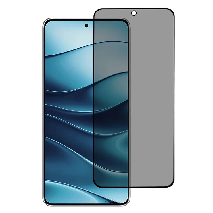 Pour Xiaomi Redmi Note 14 5G Anti-Peep Full Covering Screen Protector Silk Printing Tempered Glass Film