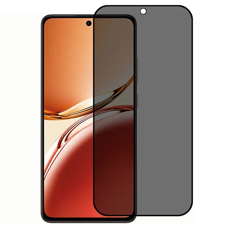 Pour Oppo Reno12 F 5G Anti-Peep Full Covering Screen Protector Silk Printing Tempered Glass Film