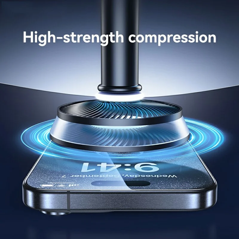 USAMS BH898 For iPhone 16 Pro Full Screen Protector 0.33mm Silk Printing Tempered Glass Film