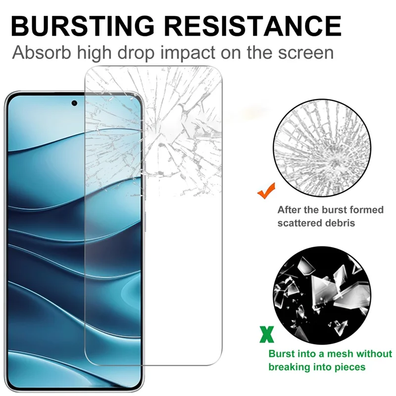 Til Xiaomi Redmi Note 14 5G / 14 4G (163,25 mm) Skærmværn HD Hærdet Glasfilm 2,5D