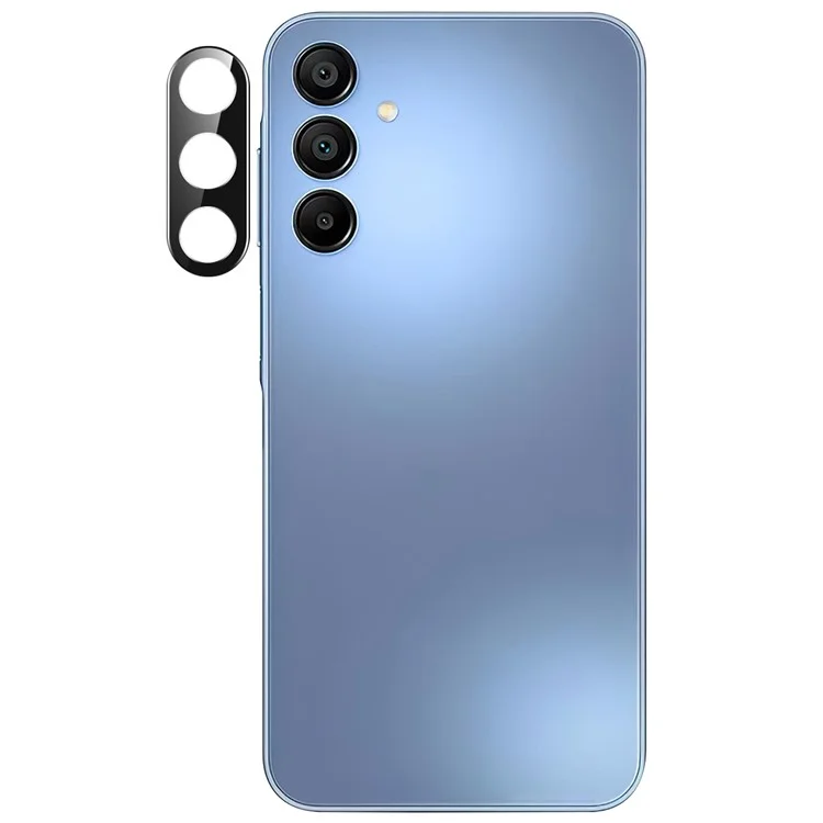 Para Samsung Galaxy A16 5G / A16 4G Protetor de Lente da Câmera Vidro Temperado Preto Película de Lente