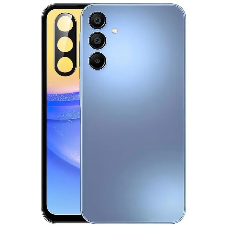 Para Samsung Galaxy A16 5G / A16 4G Protetor de Lente da Câmera Vidro Temperado Preto Película de Lente