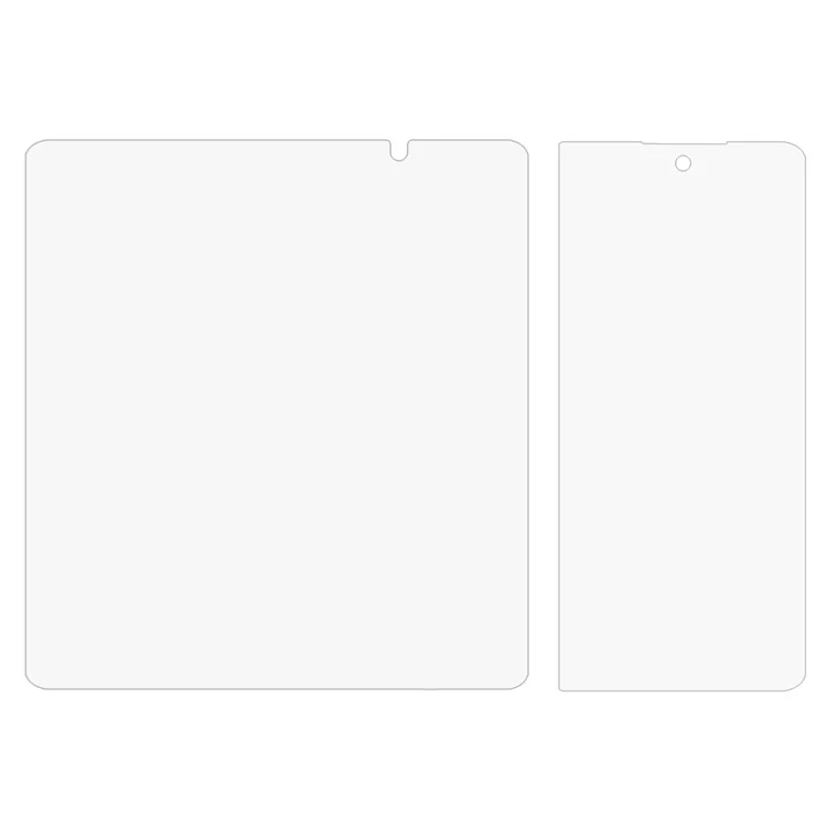 1 Set Para Honor Magic V2 5G / Diseño de Porsche RSR V2 / V3 5G Protector de Pantalla Dentro + Película de TPU Suave Frontal
