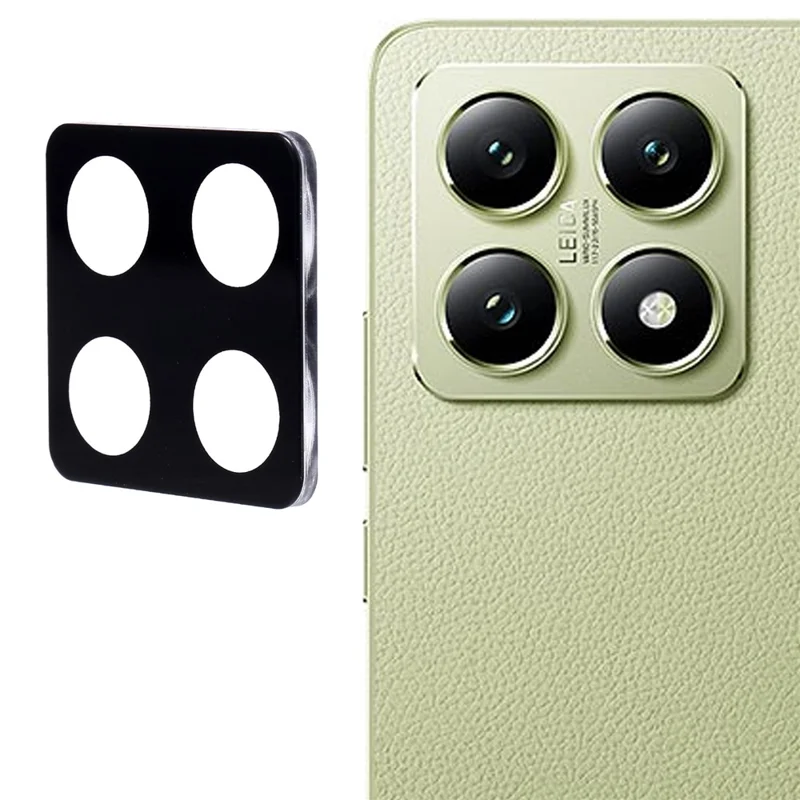For Xiaomi 14T Tempered Glass Lens Protector Black Silk Printing Camera Lens Film