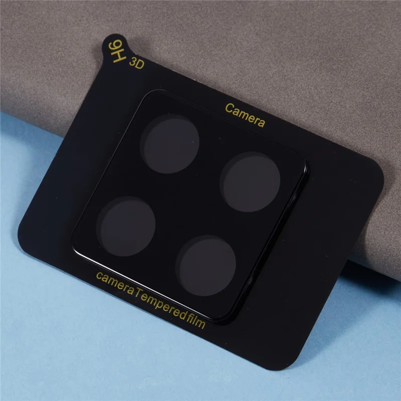 For Xiaomi 14T Tempered Glass Lens Protector Black Silk Printing Camera Lens Film