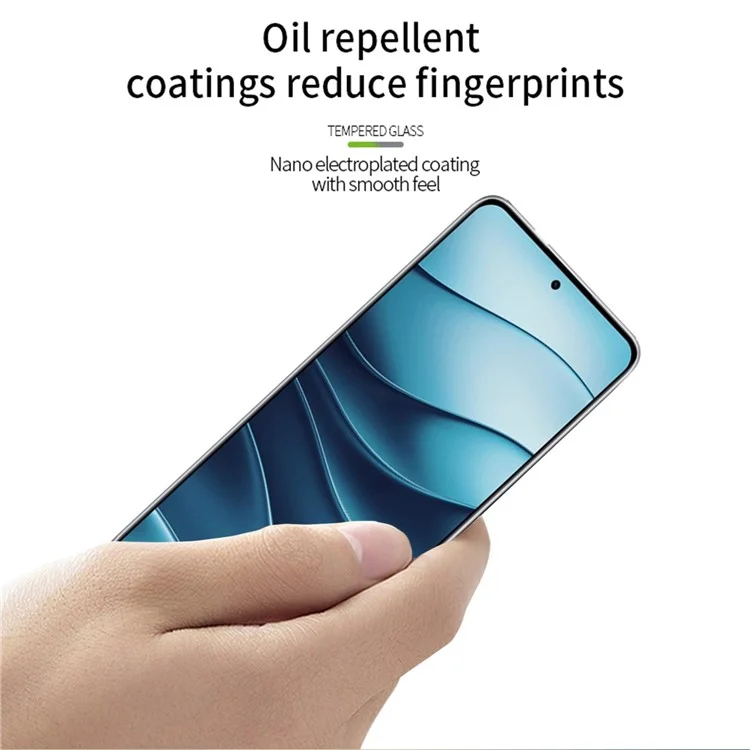 Mofi JK 3D Temperad Glass Film-1 Per Xiaomi Redmi Note 14 5G Protettore a Schermo Anti-explosione
