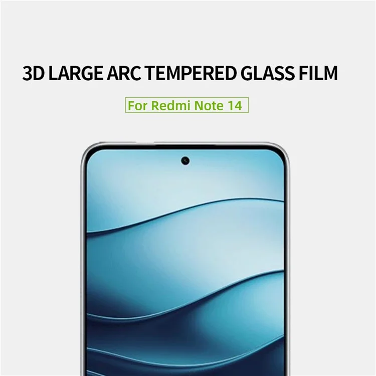 Mofi JK 3D Temperad Glass Film-1 Per Xiaomi Redmi Note 14 5G Protettore a Schermo Anti-explosione
