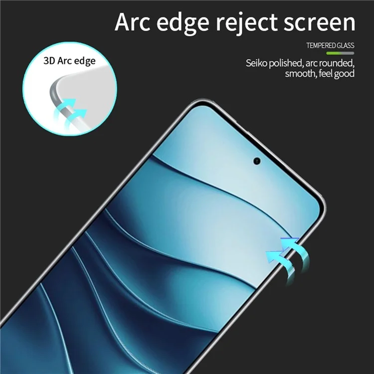 Mofi JK 3D Temperad Glass Film-1 Per Xiaomi Redmi Note 14 5G Protettore a Schermo Anti-explosione