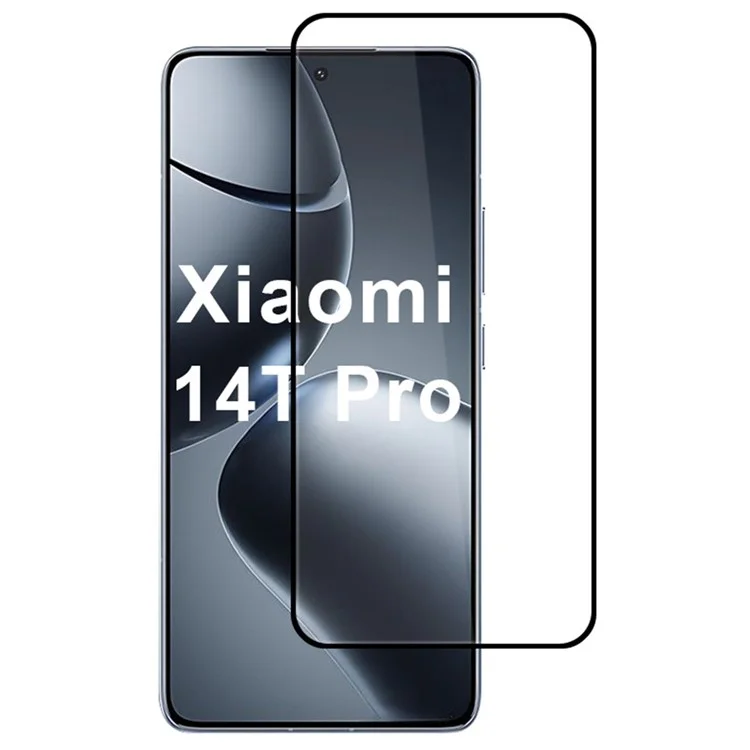 Для Xiaomi 14T / 14T Pro Высококачественная экранная защита из алюминиево-кремниевого стекла с шёлковой печатью 2.5D