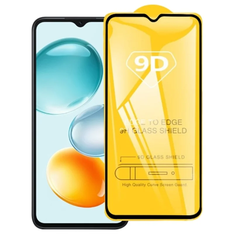 For Honor Play 9C Screen Protector 9D Side Glue Full Cover Tempered Glass Film