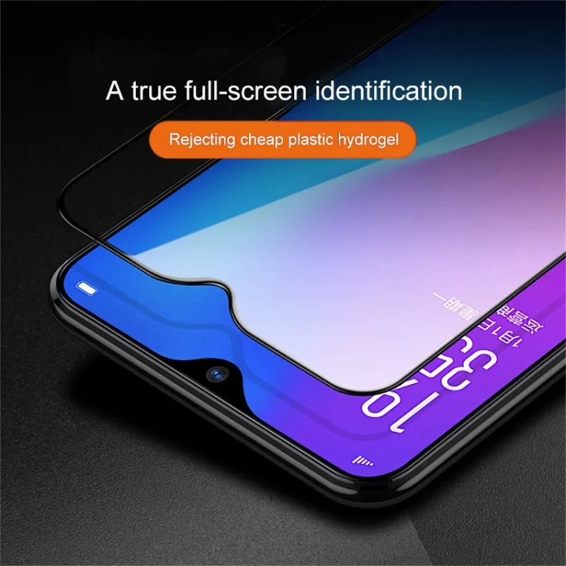 For Honor Play 9C Screen Protector 9D Side Glue Full Cover Tempered Glass Film