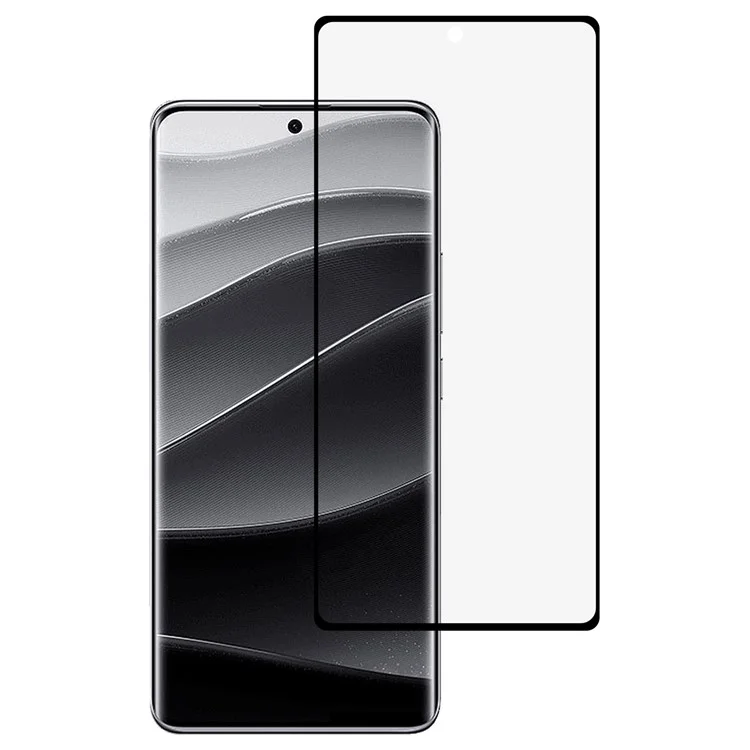 Para Xiaomi Redmi Note 14 Pro+ 5G / Note 13 Pro+ 5G Protector de pantalla transparente con adhesivo lateral y bordes curvos de vidrio templado