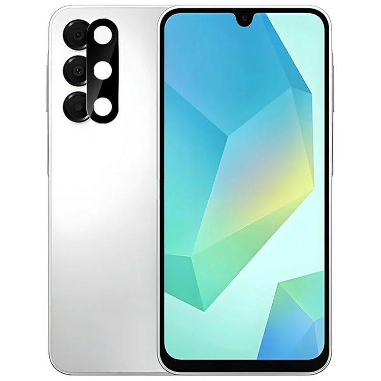 RURIHAI Para Samsung Galaxy A16 5G / A16 4G Protetor de Lente da Câmera Impressão Seda 3D Vidro de Alumínio-Silício de Alta Qualidade Película de Lente