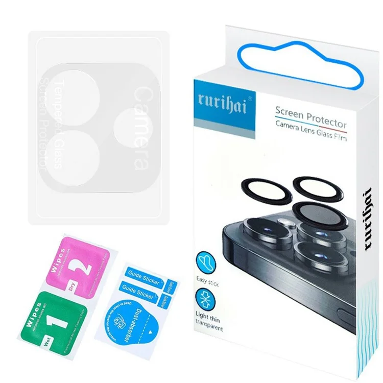 RURIHAI For Xiaomi Redmi Note 14 5G Camera Lens Protector 3D Clear High Aluminum-Silicon Glass Lens Film