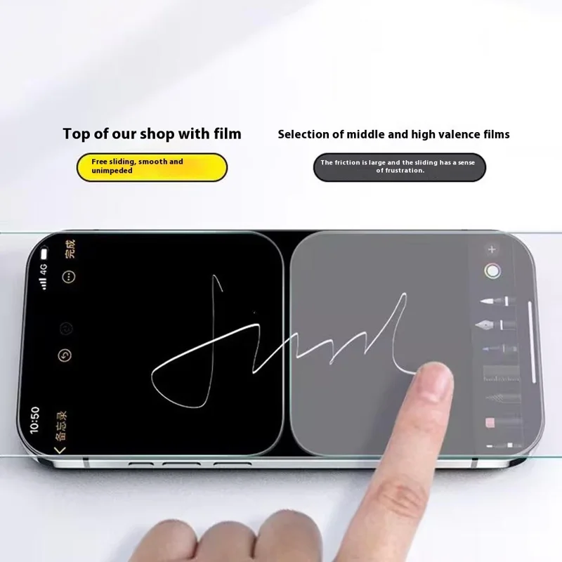 For iPhone 16 Pro Phone Screen Film HD Anti-Scratch PET Screen Protector Easy Installation