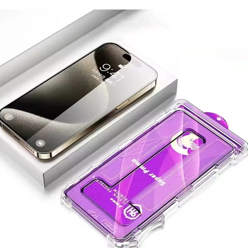 For iPhone 16 Pro Phone Screen Film HD Anti-Scratch PET Screen Protector Easy Installation