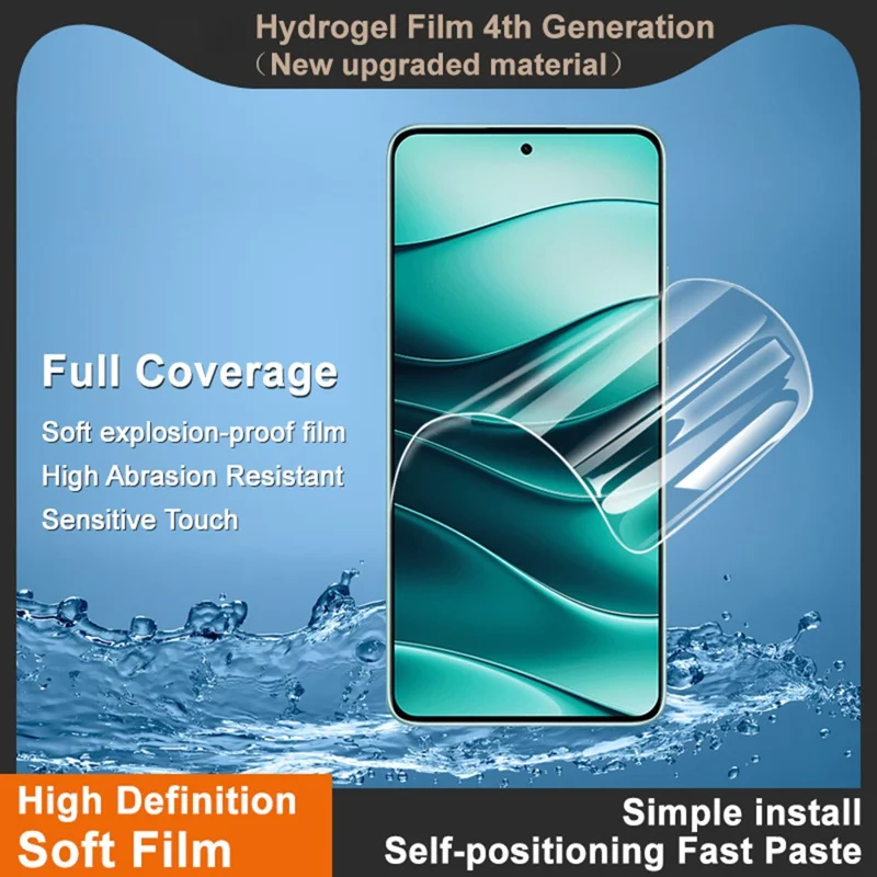 IMAK Hydrogel Film 4th Gen for Xiaomi Redmi Note 14 5G Full Screen Protector Ultra Clear Soft TPU Film