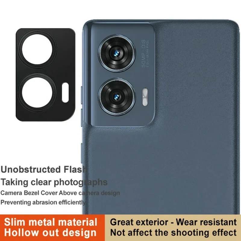 IMAK For Motorola Edge 50 Fusion 5G Metal Camera Lens Protector Lens Protective Cover