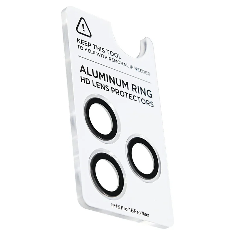 Xundd Para Iphone 16 Pro / 16 Pro Max Camera Lente Protector Ultra Transparente Cubierta Completa Película de Vidrio de Alúmina de Teléfono Celular