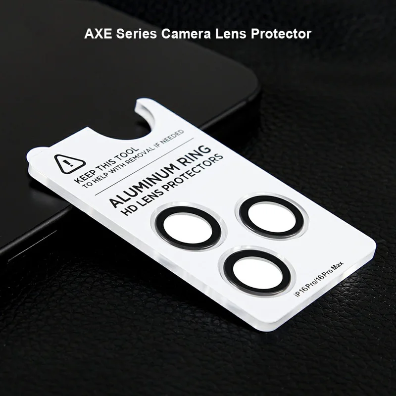 Xundd Para Iphone 16 Pro / 16 Pro Max Camera Lente Protector Ultra Transparente Cubierta Completa Película de Vidrio de Alúmina de Teléfono Celular