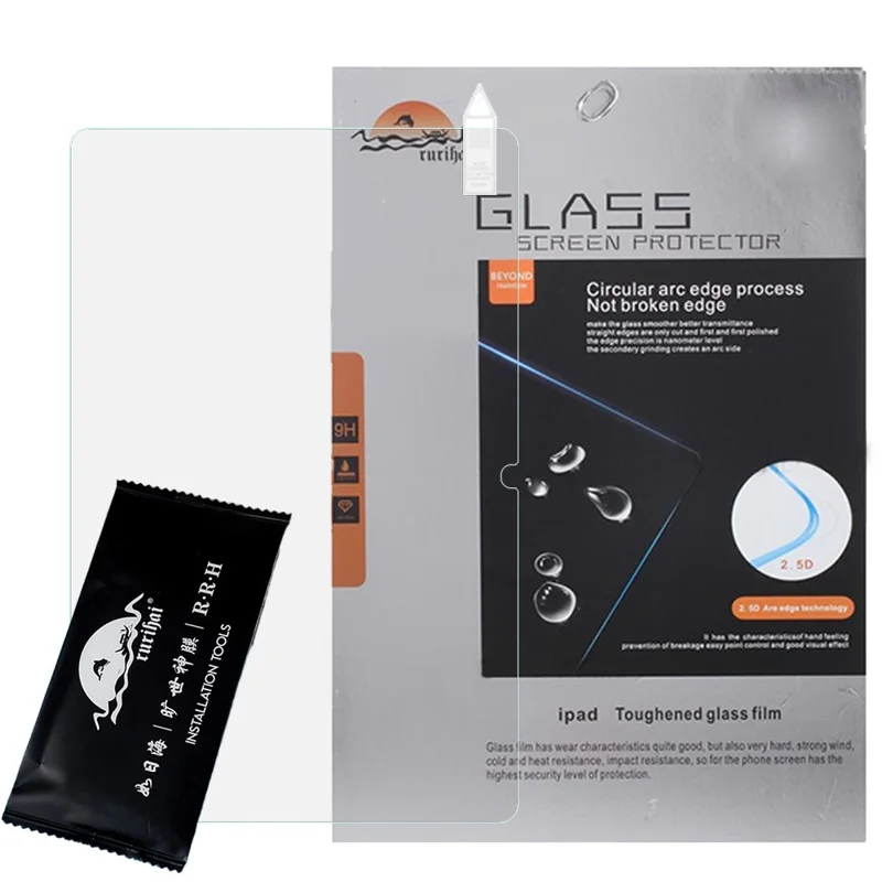 RURIHAI For Samsung Galaxy Tab S10 FE Screen Protector High Aluminium-silicon Glass 0.18mm 2.5D Arc Edge Film