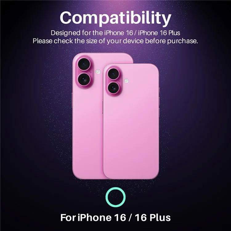 Northjo Pour Iphone 16 / 16 Plus Camera Lens Protector 3D CD Veines Film D'objectif de Caméra Claire Intégrée - Rose