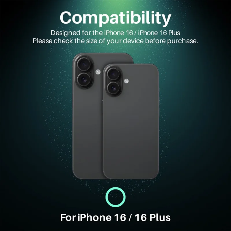 NORTHJO For iPhone 16 / 16 Plus Camera Lens Protector Glitter Bling Circles Tempered Glass HD Clear 3D Full Coverage - Black