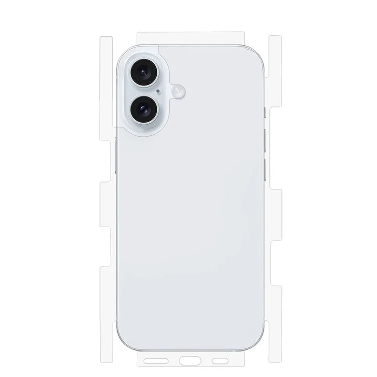 For iPhone 16 Back Screen Protector Soft TPU Ultra Clear Cell Phone Back Cover Film